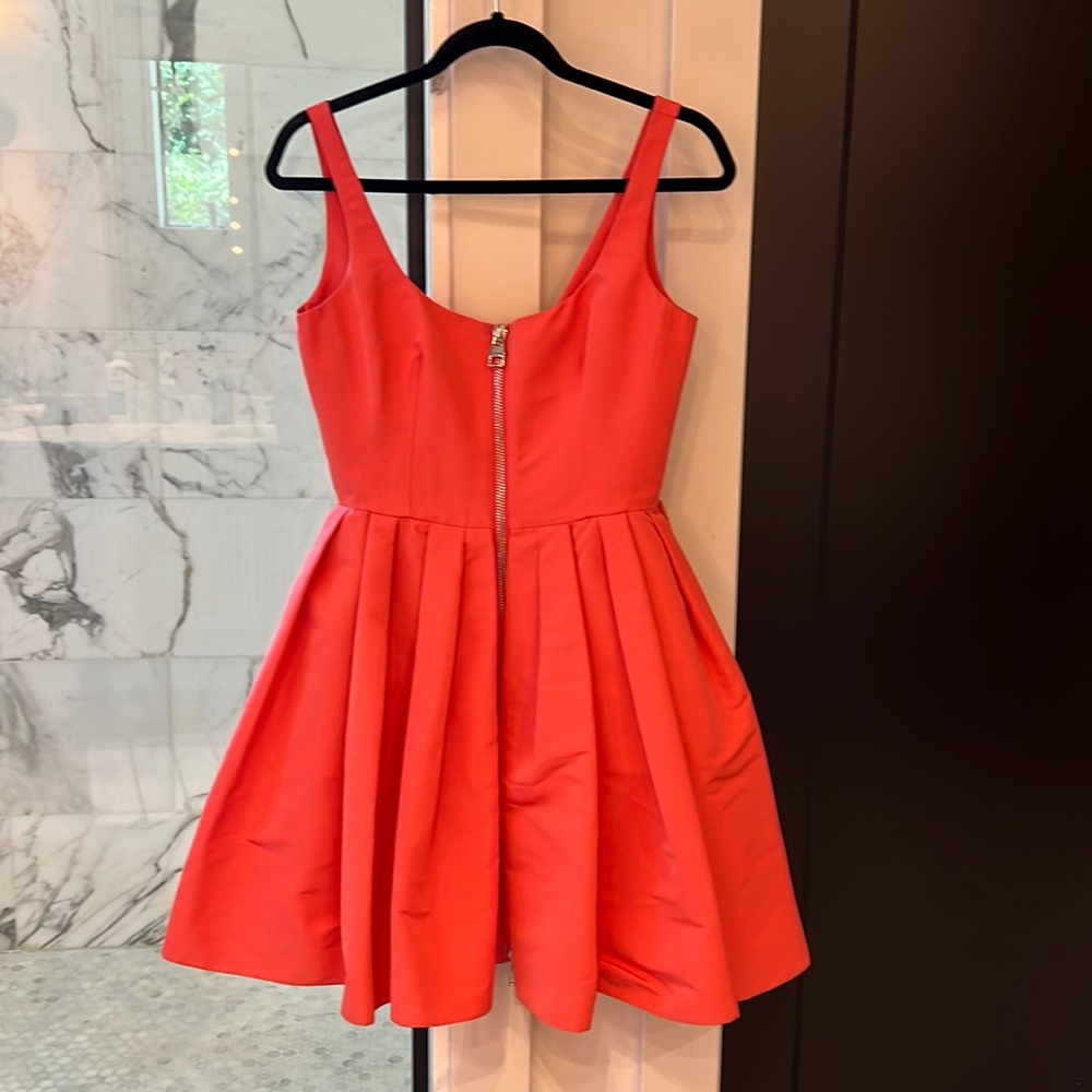 Brand new never worn Alexander McQueen coral zipper dress
